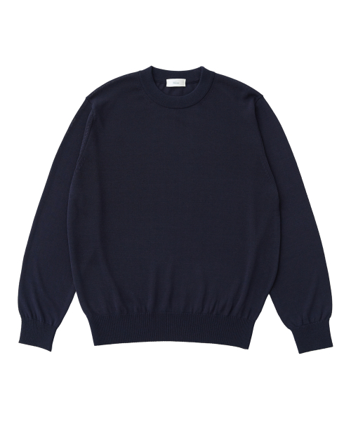 26SS LL Long sleeve round-neck knit Navy