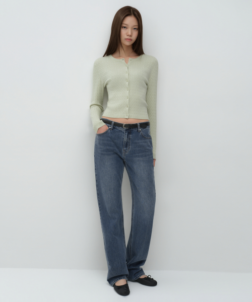 무신사 스탠다드 우먼 우먼즈 에센셜 스트레이트 데님 팬츠 [미디엄 인디고]
