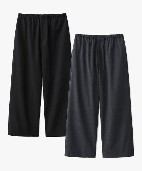 Минималистичные брюки на резинке - 2 COLOR