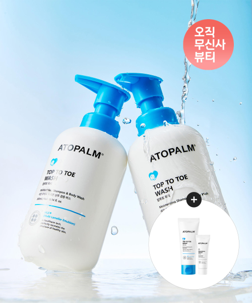 탑투토 워시 460ML X 2개+[증정]판테놀로션23ml+탑투토워시100ml