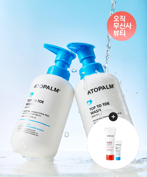아토팜 탑투토 워시 460ML X 2개+[증정]MLE로션60ml+탑투토워시20ml