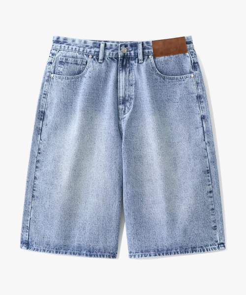 Джинсовые бермуды Grid Rain Light Blue