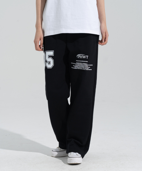 [PHASE_5] NUMBERING STRAIGHT SWEATPANTS _BLACK / 8802026-LP[P