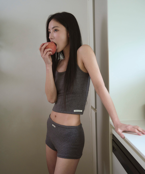 Light slim sleeveless - CHARCOAL