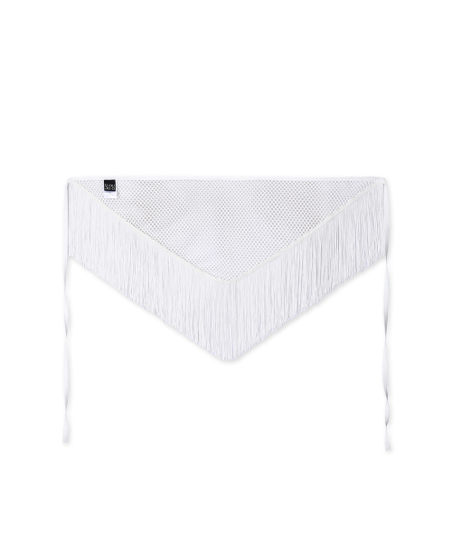 FRINGE CROCHET SCARF_ IVORY