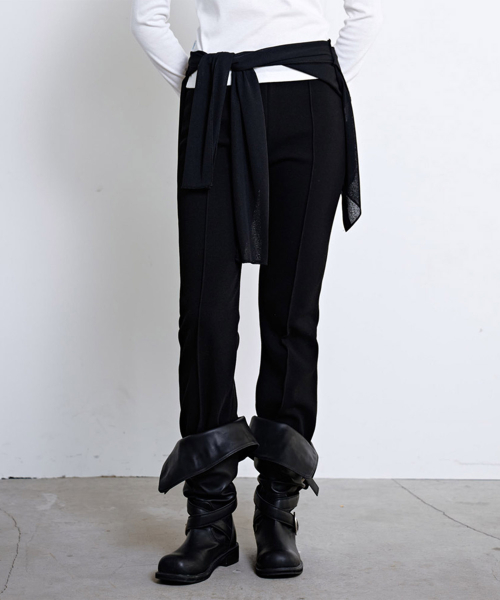 Bootscut Leggings Pants (Black)