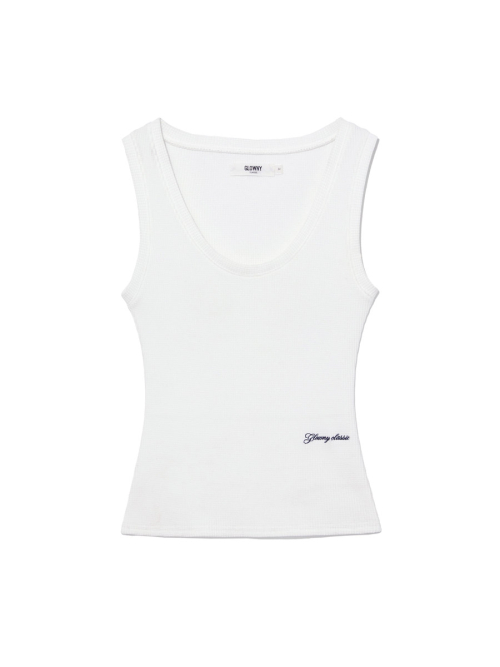 ROCKY WAFFLE SLEEVELESS TOP 2.0 (WHITE)