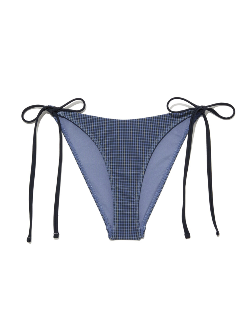 G GINGHAM BIKINI BOTTOM (BLUE)