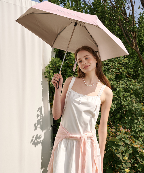 UV-Blocking Twinkle_Pink Foldable Sun & Rain Umbrella