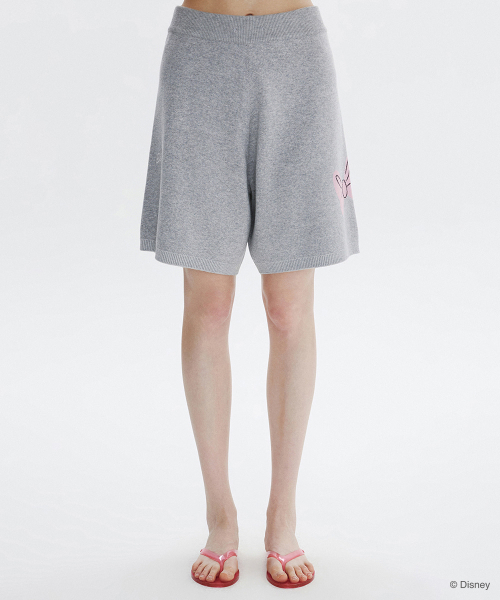 [26SM clove] Graphic Jacquard Knit Pants (Light Grey)
