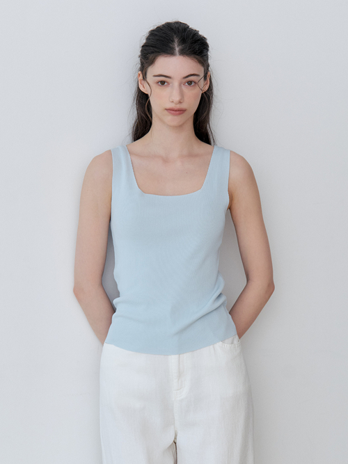 Трикотажный топ-безрукавка Cool Stretch с каре (4 COLOR)