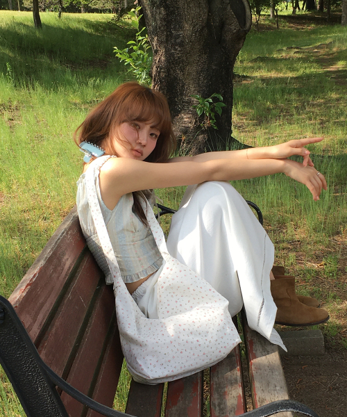 Momo Eco Bag_Flower White