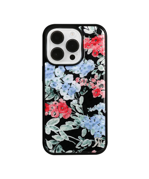 Floral Case Black (Epoxy Bumper Case)