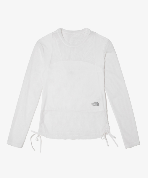 NT7TS33B 여성 네티 긴팔 래쉬가드 WHITE