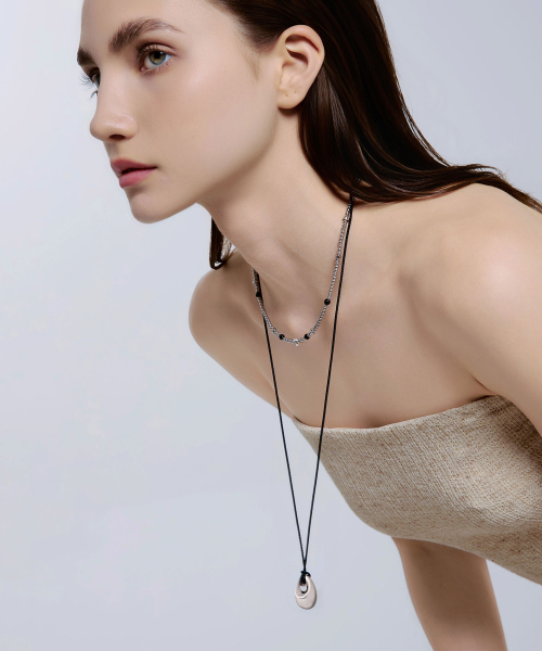 드롭 플로우 롱목걸이 Drop flow Long Necklace