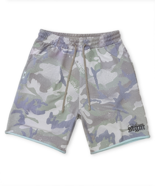 RAW-CUT BURMUDA PANTS CAMO