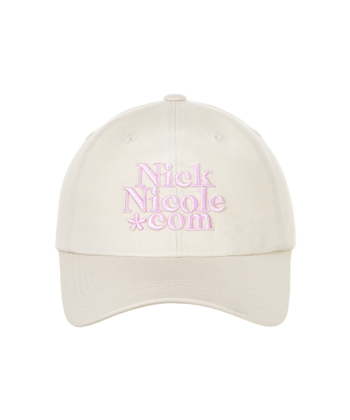 NN DOTCOM SIGNATURE BALL CAP_BEIGE PINK