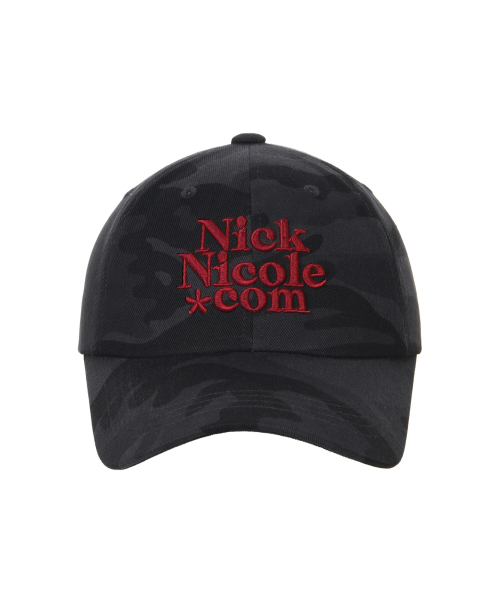 NN DOTCOM SIGNATURE BALL CAP_CAMO BLACK RED