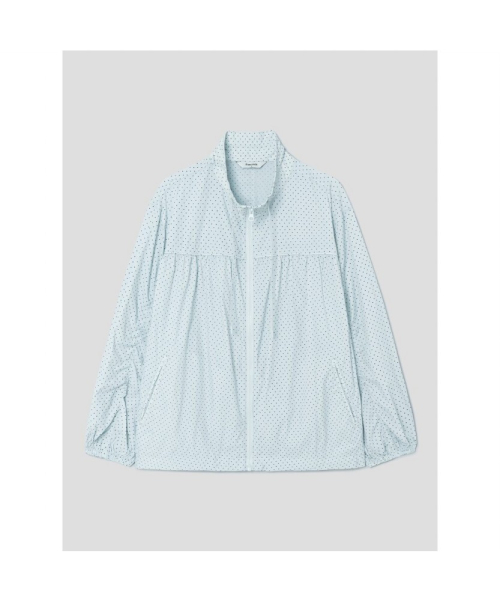 Легкая куртка в горошек sky blue