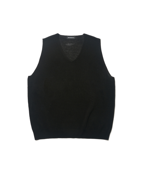 Льняной летний жилет (black)