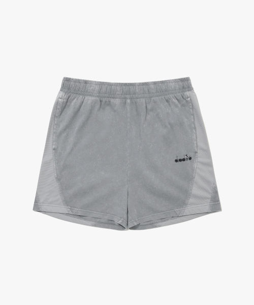 Свободные шорты с эффектом стирки GREY