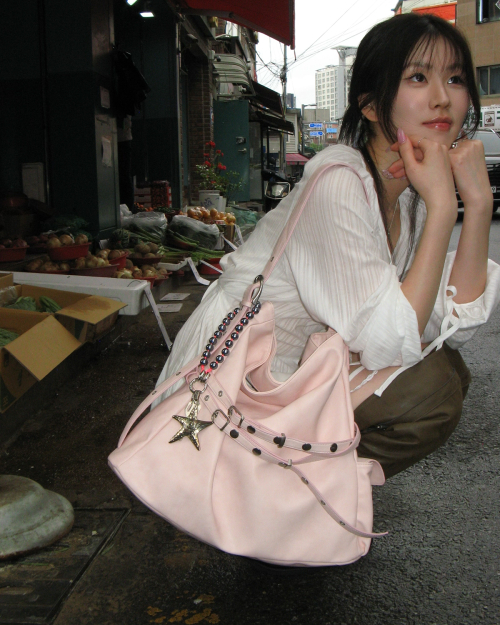 [×윤비누] soft cargo bag (baby pink)