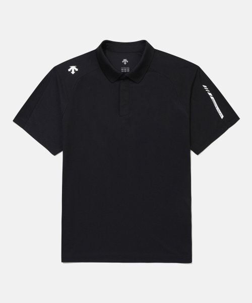 Мужская футболка-поло regular fit для тренировок Black SR321TPS73