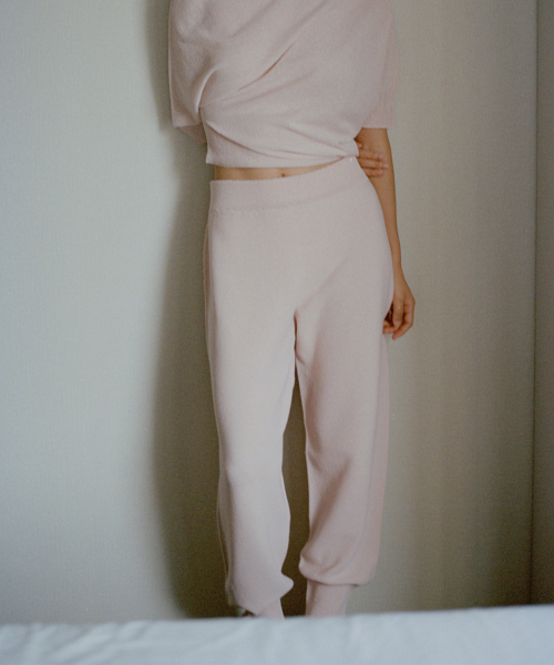 RELAXED TROUSER IN MIXED COTTON (2COLORS)