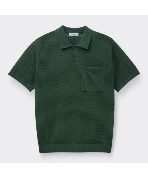 [Essentials] Khaki Texture Collar Sweater C9WAM26411KHX