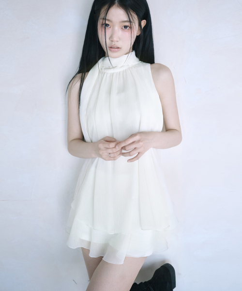 Блузка Yui с рюшами [IVORY]