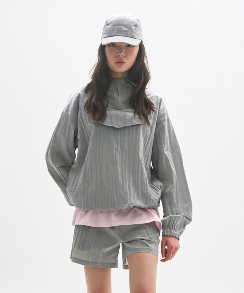 [SET] Wind Breaker & Nylon шорты / серый