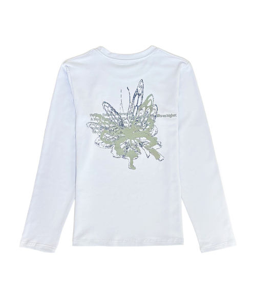 Butterfly Graphic Long Sleeve (SkyBlue)