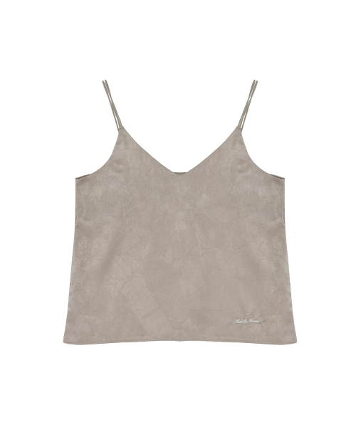SATIN CAMI SLEEVELESS TOP_BEIGE