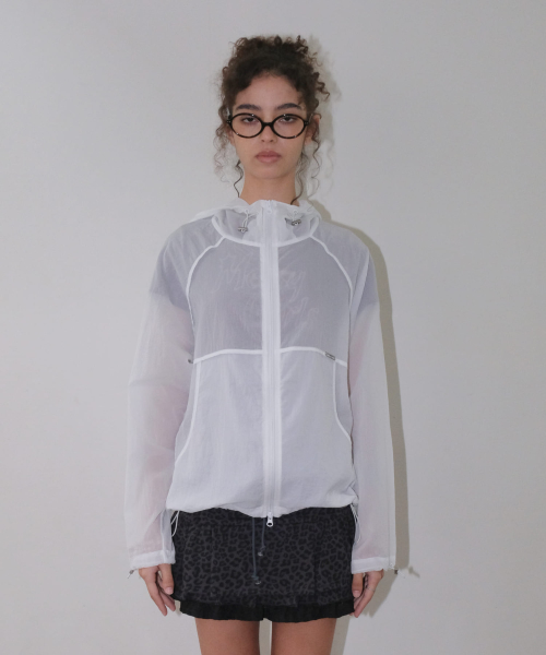 SHEER HOODIE JUMPER [белый]