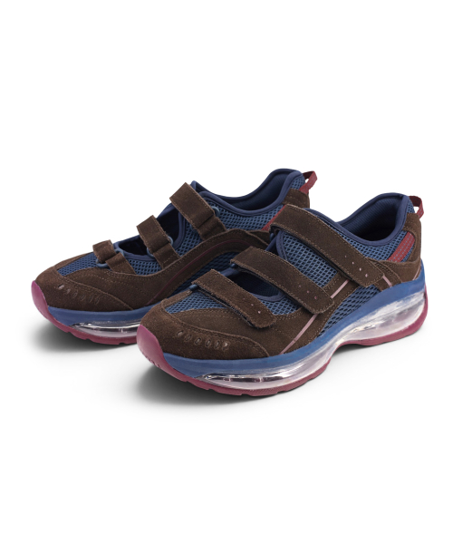 Songe songe X Yase 3-Strap Airsole Mary Jane Mocha