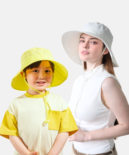 아동 성인 UV 울트라 와이드 라이트 버킷햇 초경량 자외선차단 여름모자