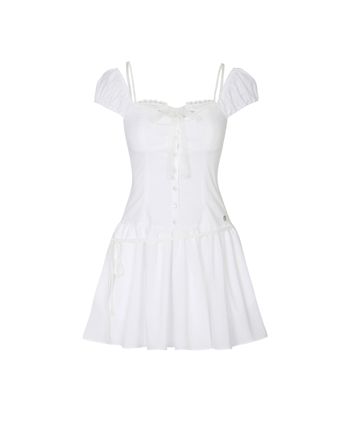 WENDY RIBBON DRESS white