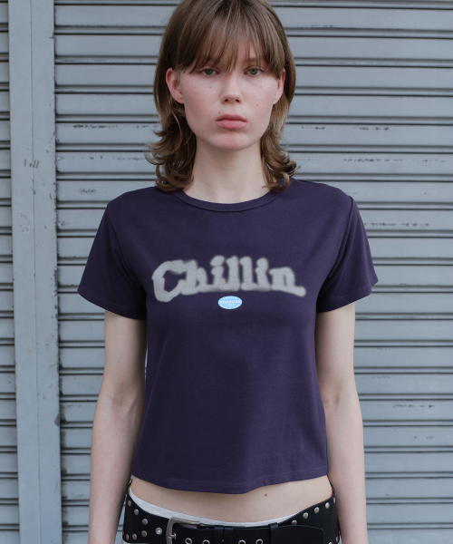 CHILLIN T-SHIRT, PURPLE