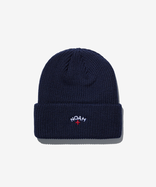 노아 (U) 울 블렌드 코어 로고 비니 네이비 WOOL BLEND CORE LOGO BEANIE NAVY