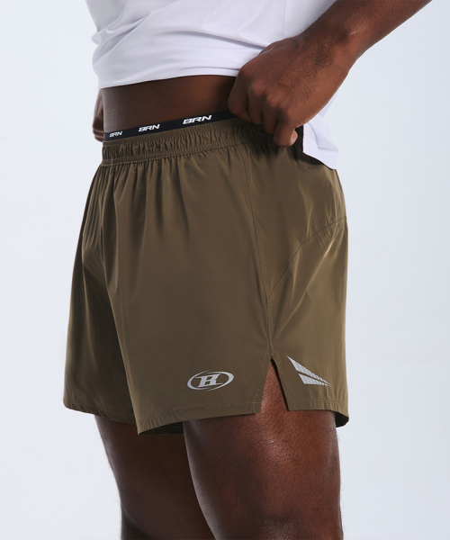 BRN RUNNERS CORE SHORTS [BROWN]