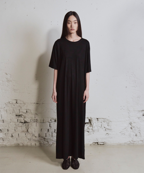 Minimal Long Dress_2color