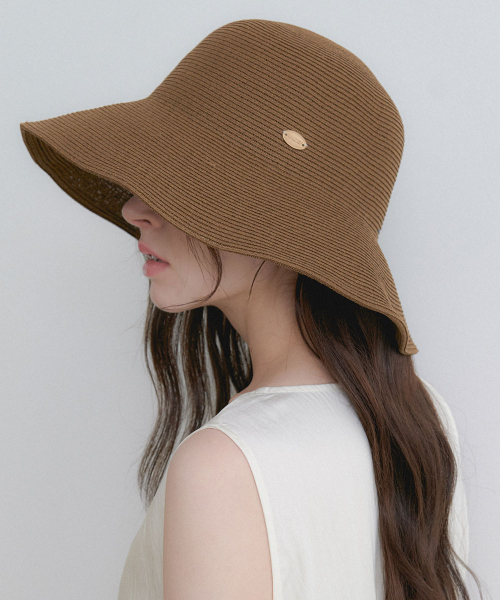 wide pendant bucket hat (C079_brown)