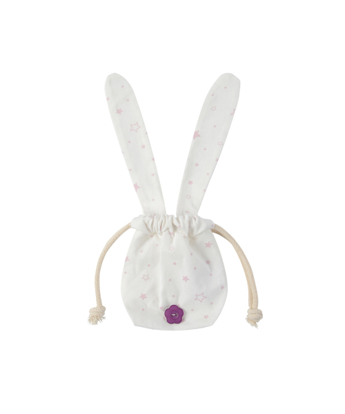 star bunny pouch white