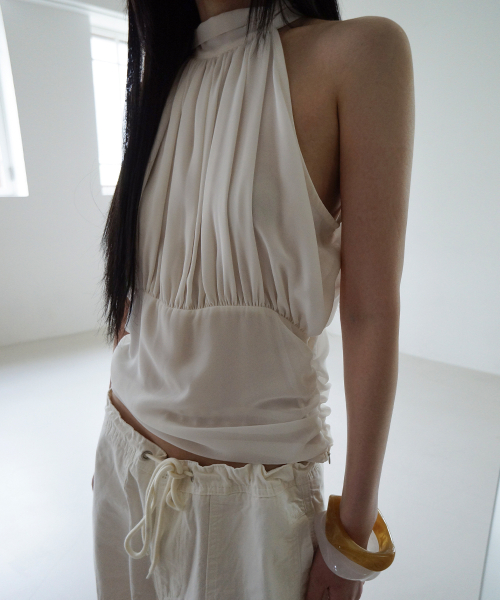 SHEER VOLUME BLOUSE (2COLOR)