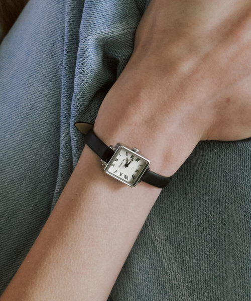 Square Leather Watch MS-164S