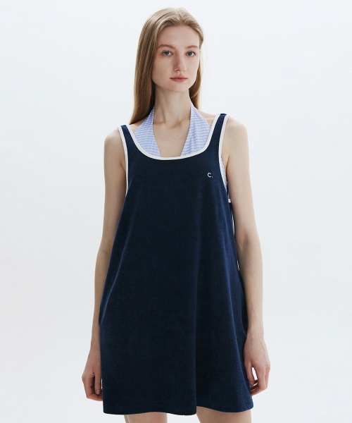 [26SM clove] Terry One Piece (Navy)