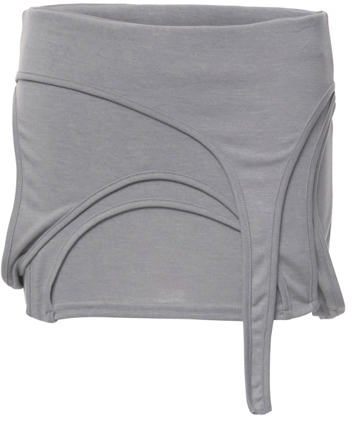 4-Layered Skirt (FL-268_Gray)