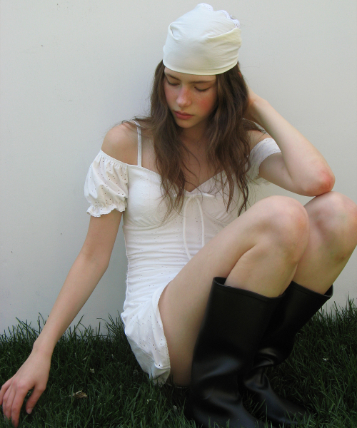 OFF SHOULDER ONEPIECE SWIMSUIT WHITE