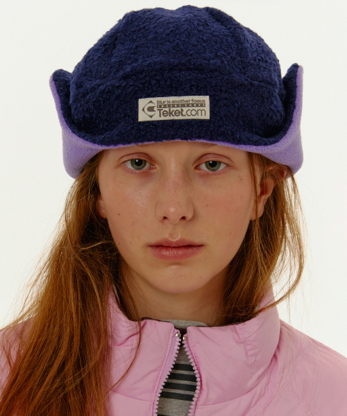 Focus Fleece Earflap Beanie Navy