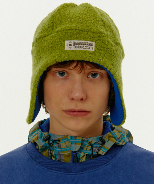 Focus Fleece Earflap Beanie Green